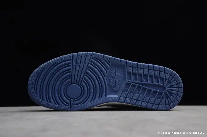 Official Maikesneakers High Air Retro OG 1 Blue Jordan Moon 555088-115 0430